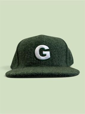 NWT Green 'G' GOLF WANG Wool Herringbone Cap